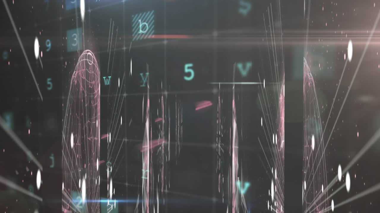 Animation of data processing over globes
