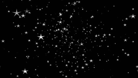 estrellas de fondo - partículas estelares parpadeando en 4k - partículas abstractas fluyen en el fondo - estrellas brillantes -