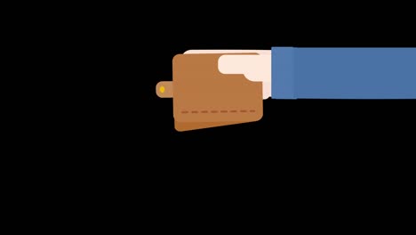 Simple And Cute Animation Of Running Out Of Money