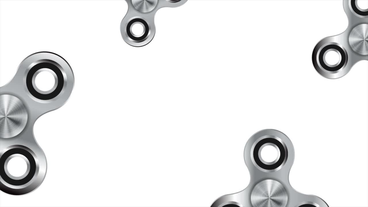 animación de video de juguete de spinner metálico de acero