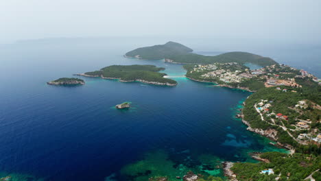 Aerial-drone-view-of-the-Preveza-coastline-in-the-Epirus-region-in-Greece