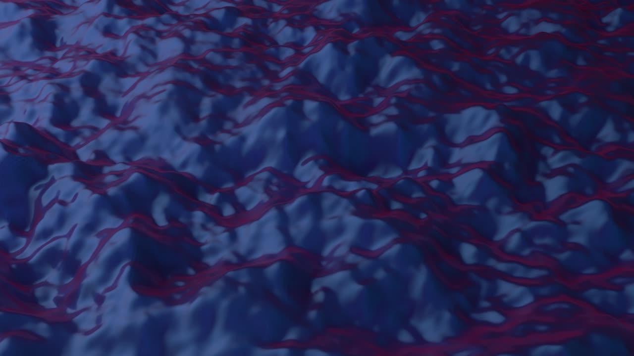 fondo abstracto con campo de ruido rosado. superficie de montaña de paisaje abstracto. desplazamiento detallado. plantilla de fondo moderna para documentos, informes y presentaciones. bucle de animación 3d de 4k