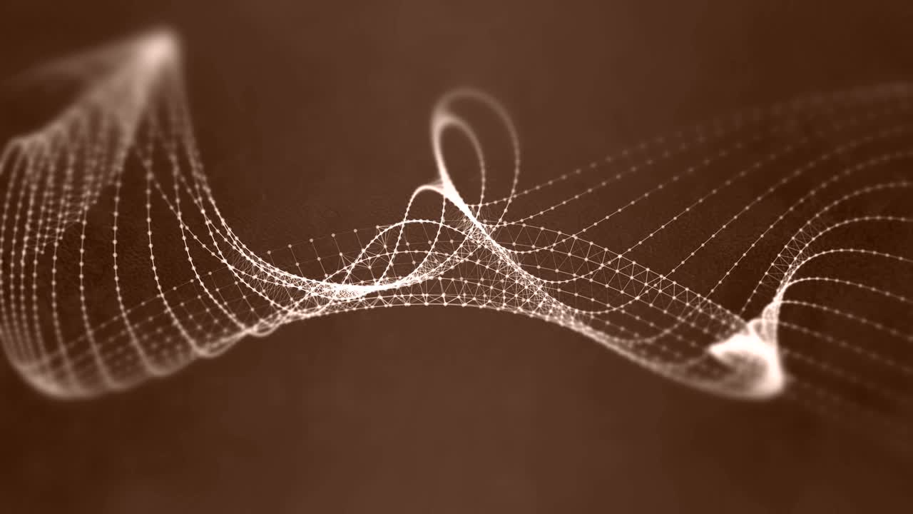 fondo ondulado de tecnología suave marrón