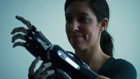 Woman with a Bionic Arm