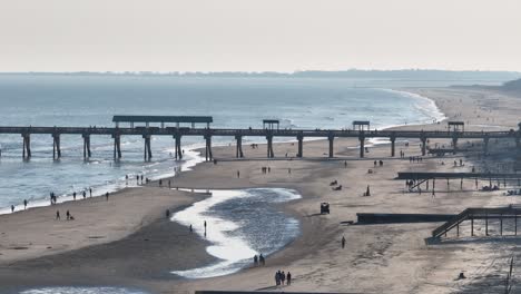 charleston carolina pier at folly beach 2024