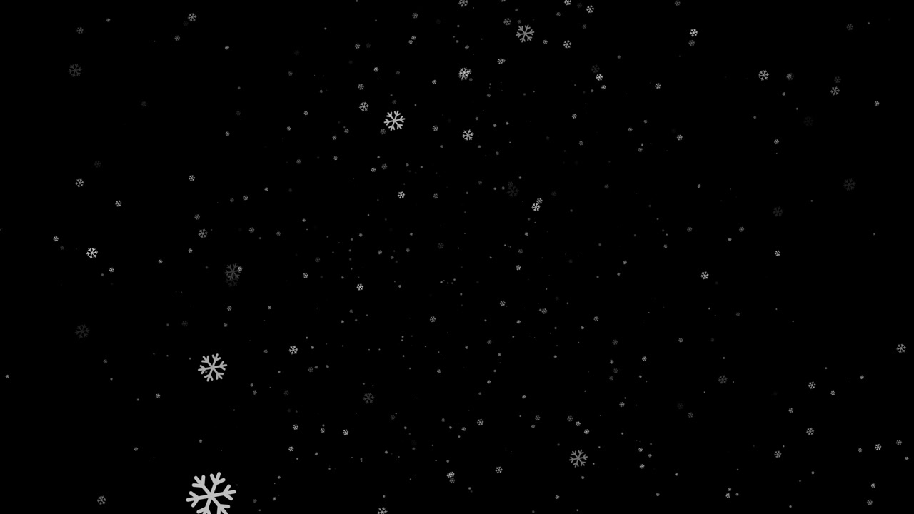 animation, snowfall to overlay the background video