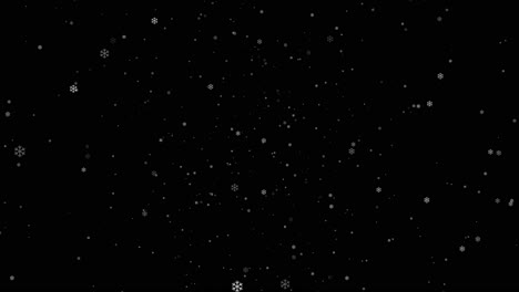 animation, snowfall to overlay the background video