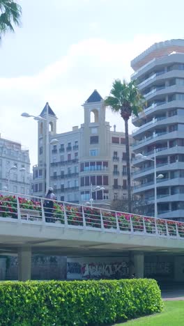 Cityscape with Bridge and Buildings