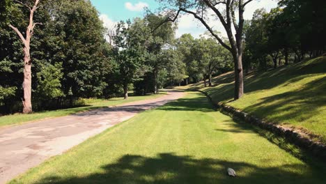 Showing-off-the-landscaping-of-hills-at-a-local-cemetery