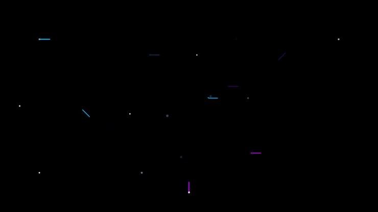 Abstract Motion Graphics with Floating Dots and Geometric Lines