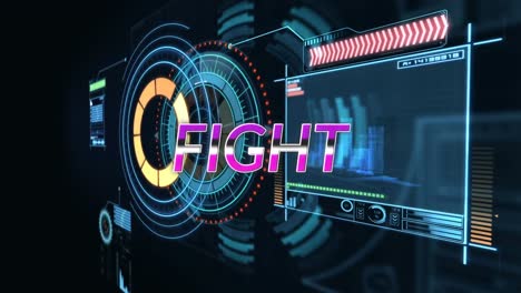 Animation-of-fight-text-over-digital-interface