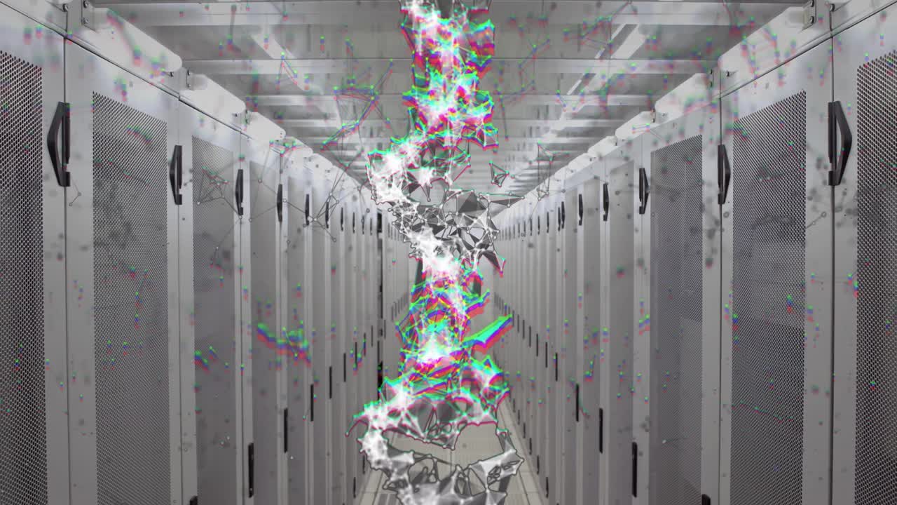 서버를 회전시키는 dna의 애니메이션