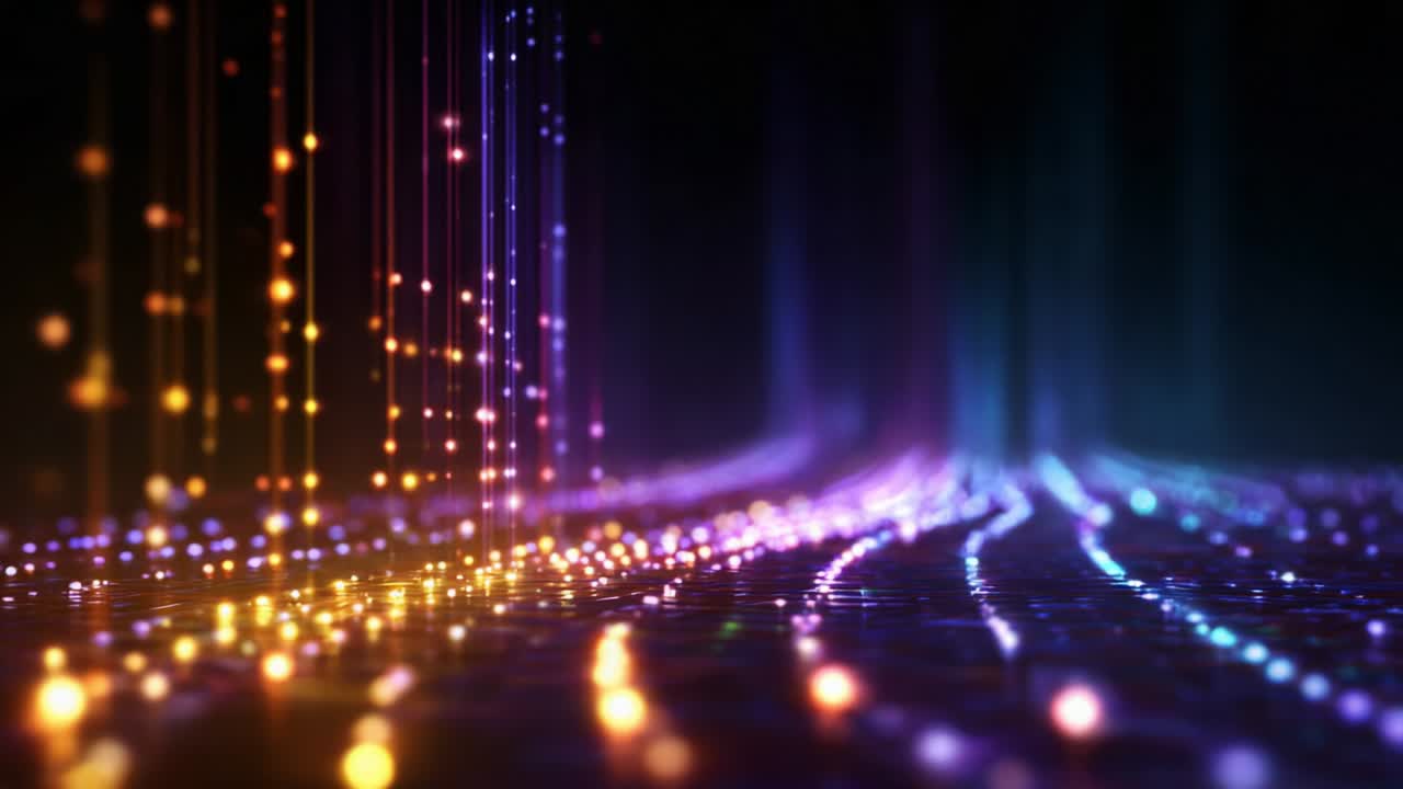 A Stunning Visual Display of Vibrant Light Trails and Colorful Patterns Creating an Enchanting Abstract Environment of Flowing Energy and Luminescence Captured in a Transcendent Moment