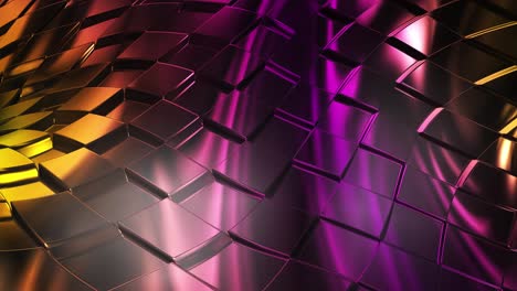 abstract geometric metallic pattern