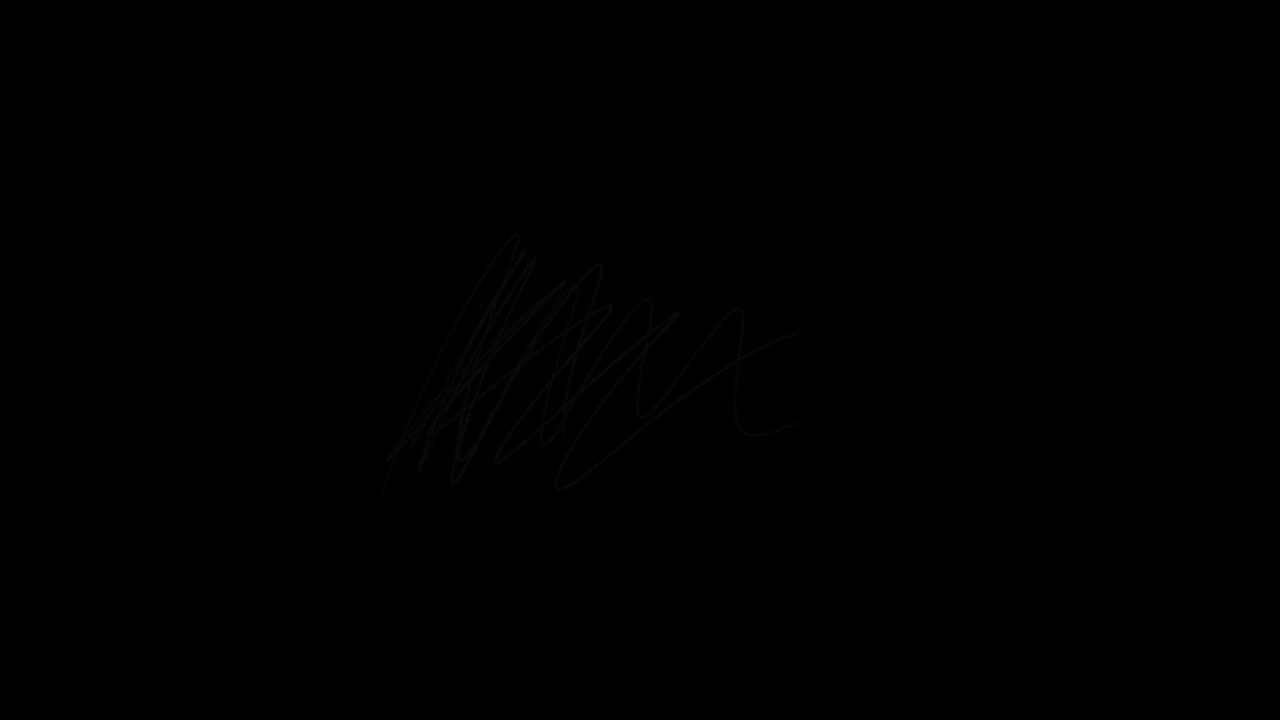 Abstract Animated Scribble Lines on a Dark Background