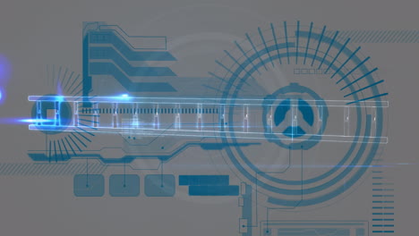 animation of dna strand spinning over data processing