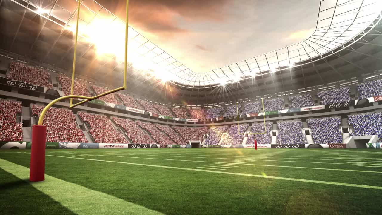 vista de un estadio de fútbol americano