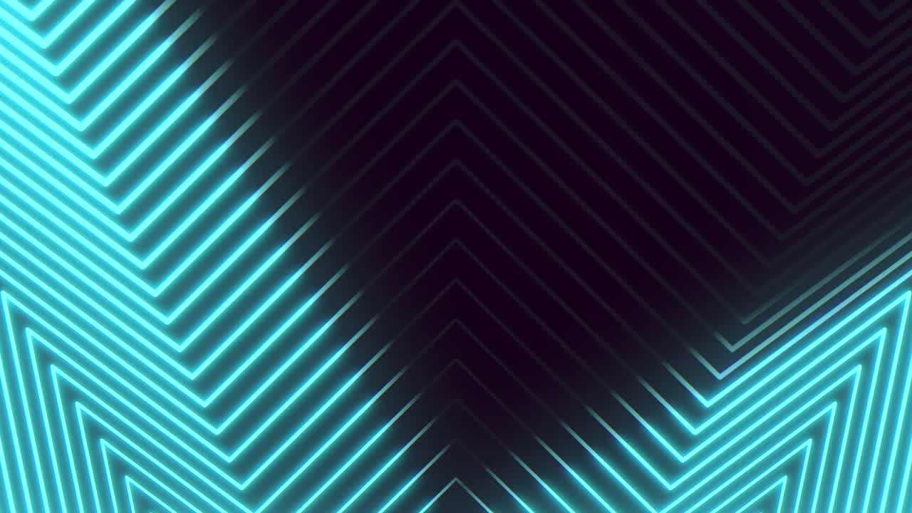 patrón dinámico de zigzag azul y blanco sobre fondo negro