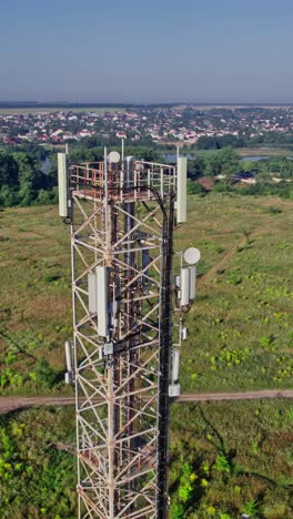 torre de telecomunicaciones de 4g y 5g celular