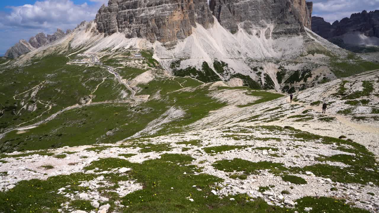 parque natural nacional de tre cime en los alpes dolomitas. la hermosa naturaleza de italia.
