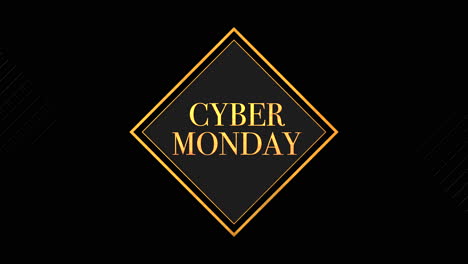 golden frame: retro cyber mondays black lines