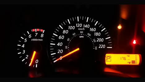 car-front-dash-night-information