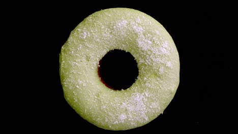 doughnut glazed close-up. seamless looping.