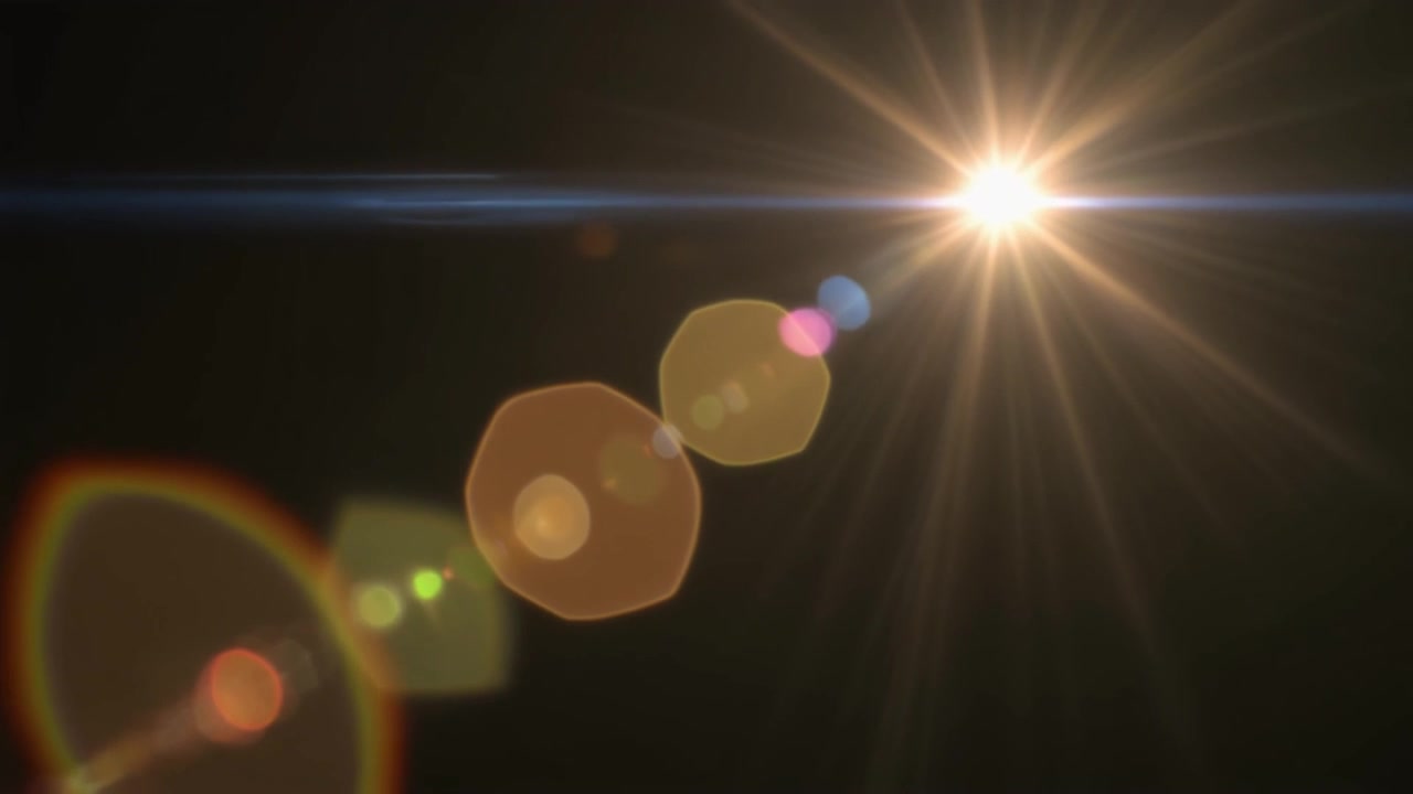 Effetto Bagliore Dorato Luminoso su Sfondo Nero