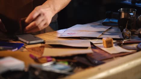 artisan leatherworking process