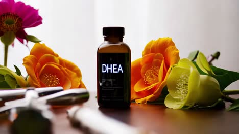 dhea supplement with flowers