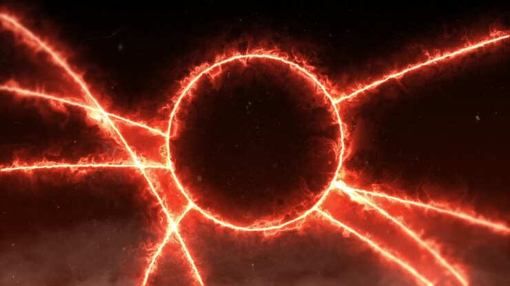 Suporte abstrato para logotipo com tema de fogo.