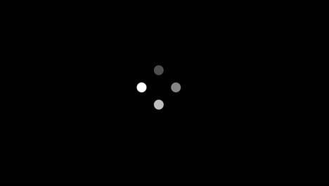 Buffering-loading-dot-circles-animation-on-a-black-background