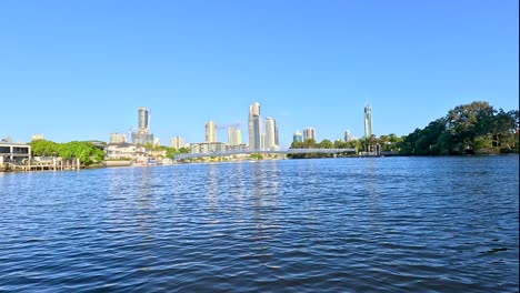 scenic river cruise with city skyline views