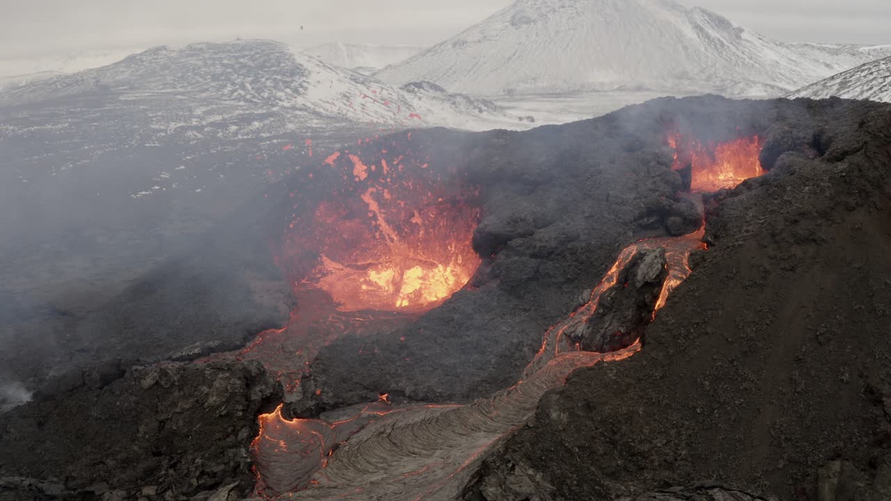 Erupting Volcano in Iceland