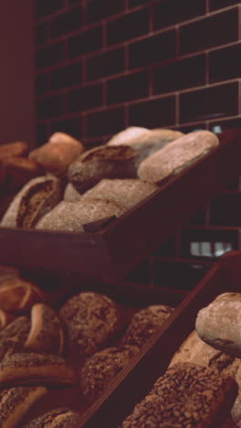 assorted types of bread in baskets