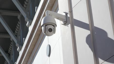 security camera on building wall