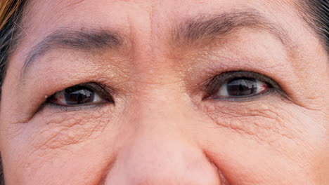 Eyes,-vision-and-wrinkles-with-a-senior-woman