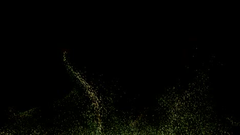 glowing particles with trails climb the screen and fill the frame.