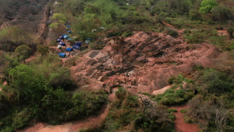 flying over a diamond mine, africa 3