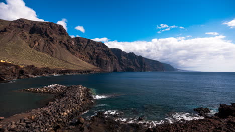 timelapse de la luz del día de las islas canarias de tenerife