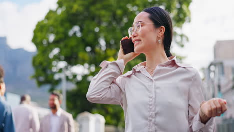 asian business woman, phone call