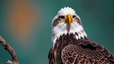 close-up of a majestic bald eagle