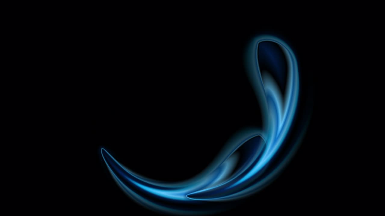 Blue glossy spiral round shape abstract motion background