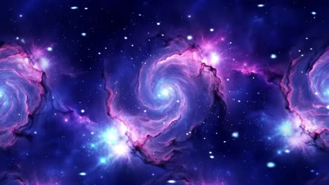 spiral nebulae in deep space