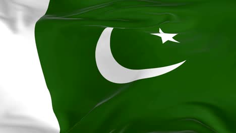 ondeando una bandera en bucle como fondo pakistán