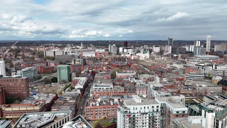 drones aéreos de panorámica ciudad de leeds reino unido ciudad de leeds