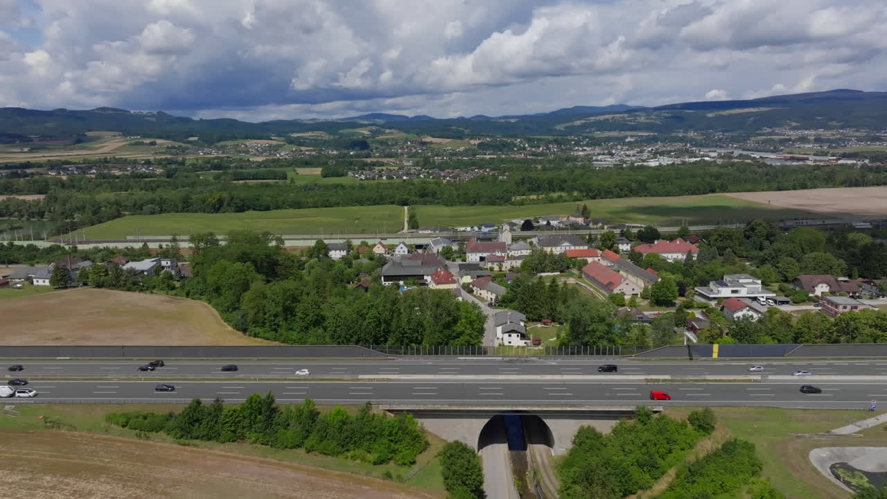 독일 의 한 마을 의 공중 사진