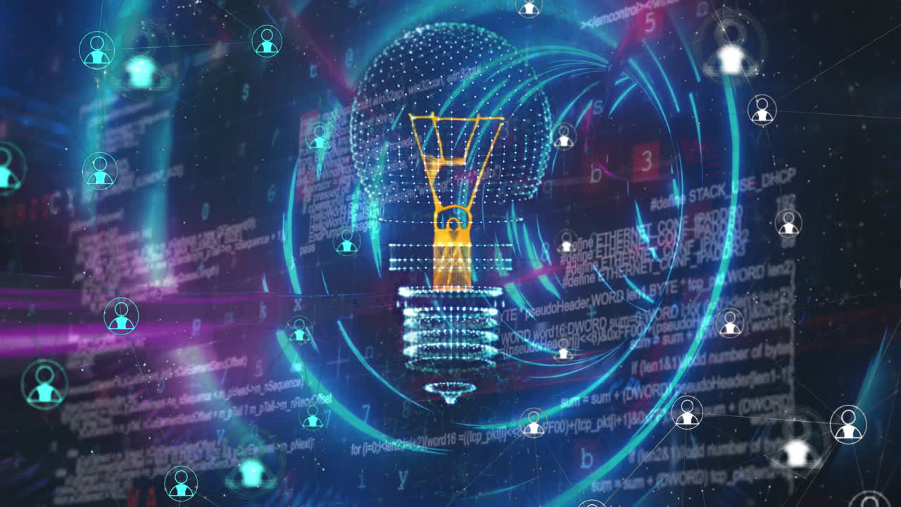 전구의 애니메이션과 데이터 처리