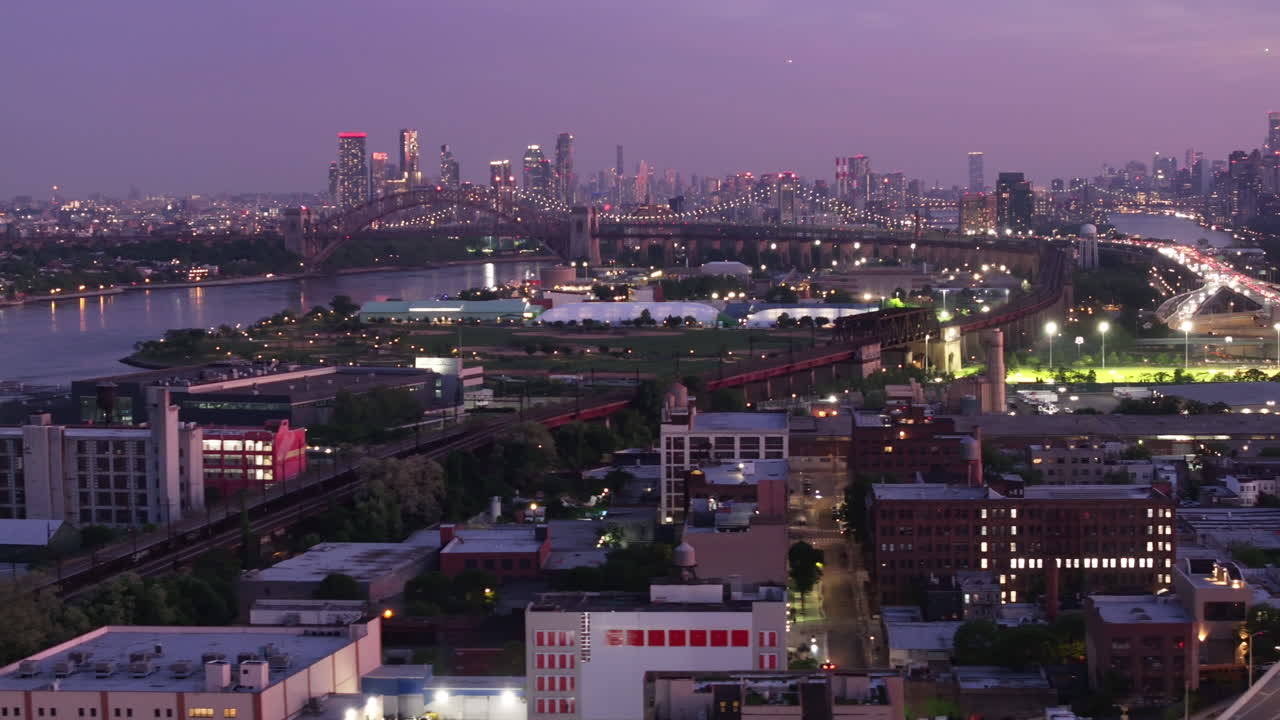 New York City's Randall's Island at night