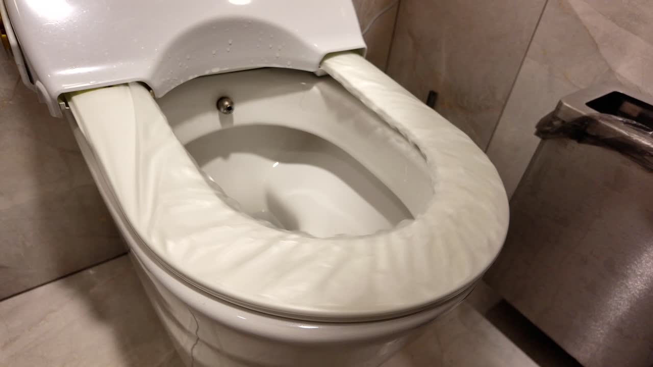 Automatic Toilet Seat Cover Dispenser Changing Plastic Film
